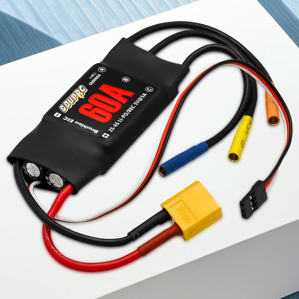 Rc Helicopter Electric - 60A Electronic Speed Controller with 5V/7A