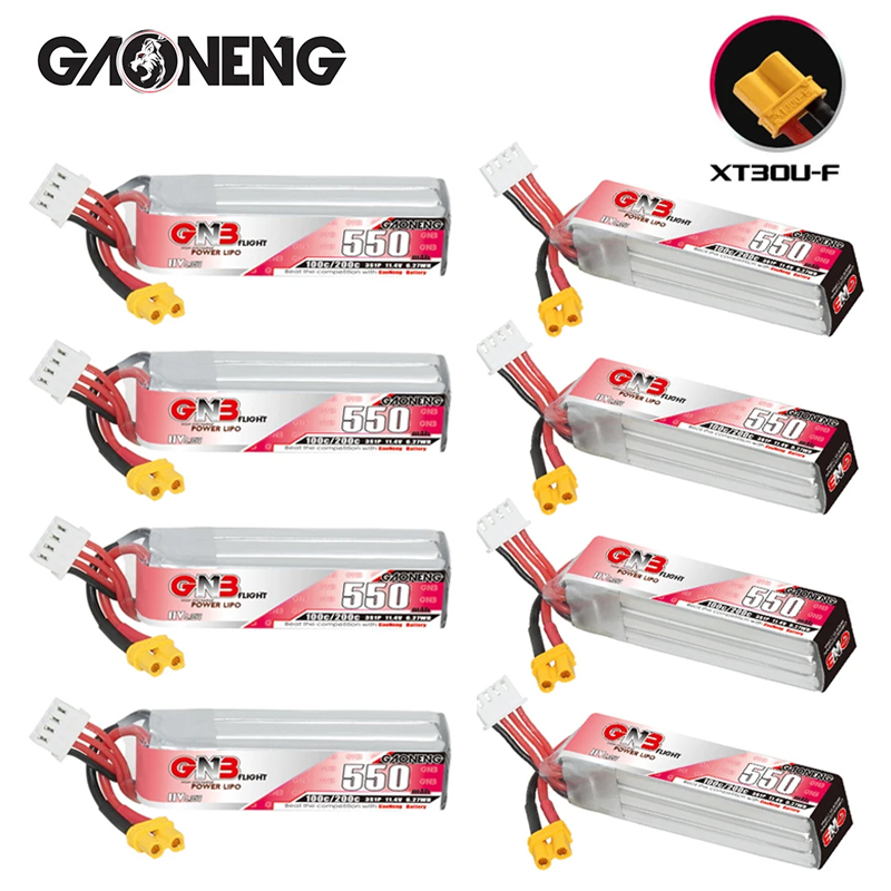 Rc Helicopter Parts - GNB HV 11.4V 550mAh 100C/200C Lipo