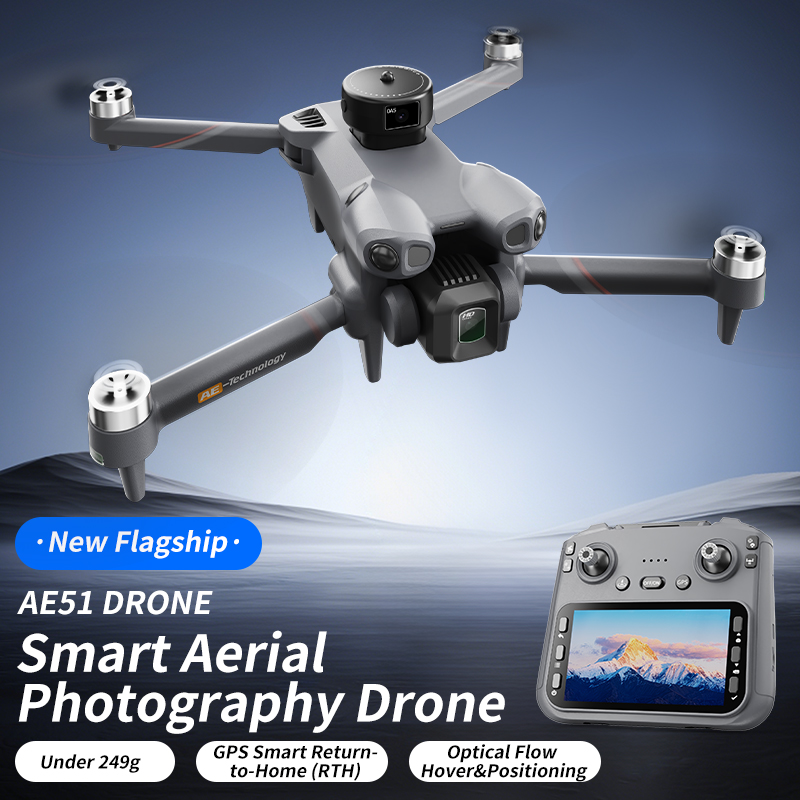 Rc Helicopter Large - Foldable RC Quadcopter AE51 GPS Drone