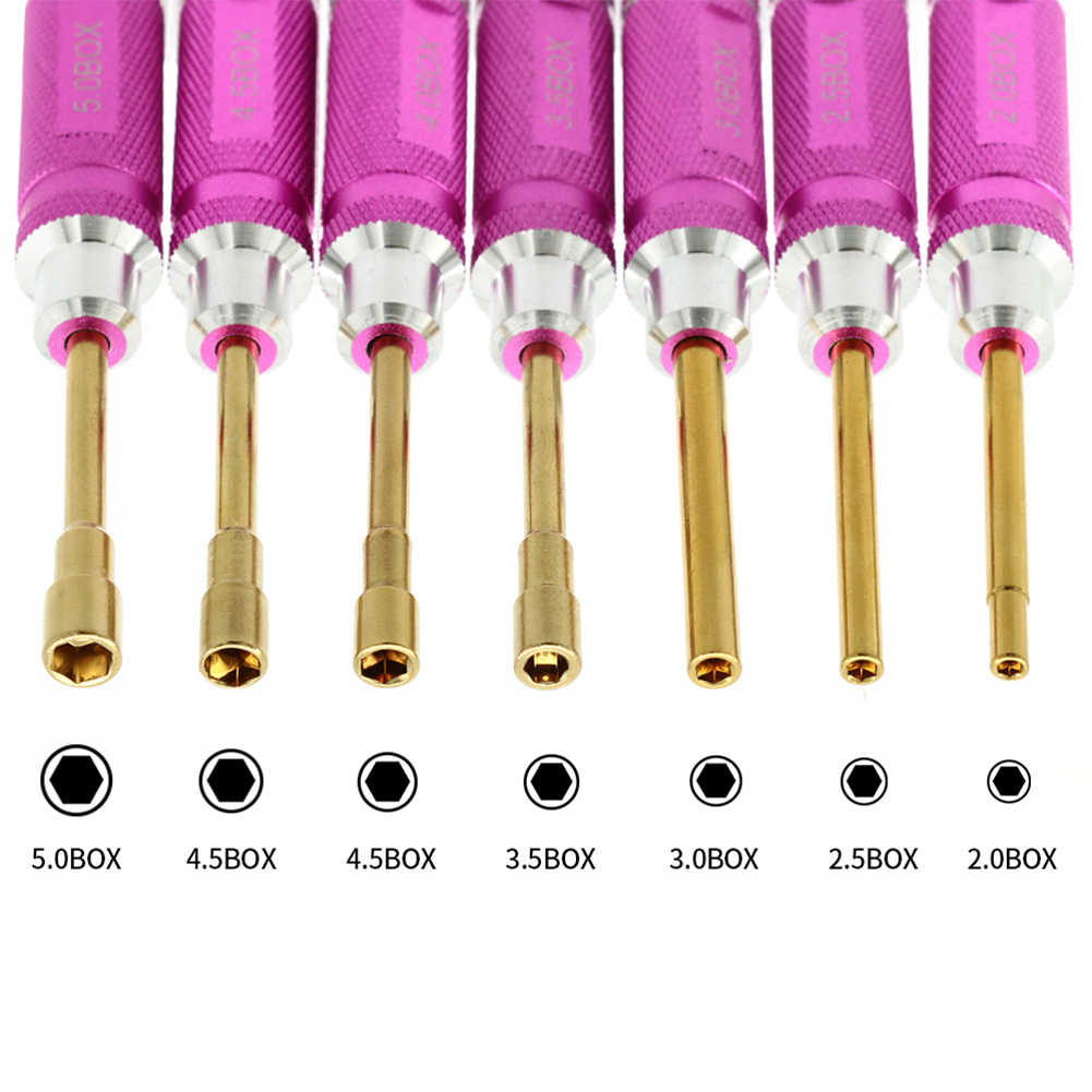 Rc Helicopter Tool Kit - 7 Piece 2-5MM Hexagonal Screwdriver Set