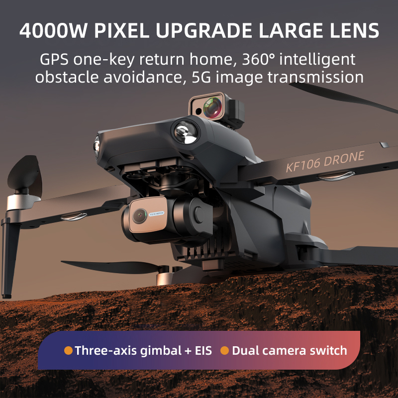 2022 NEW KF106 Max Drone 8K Pr - Rc Helicopter Charger recension och pris
