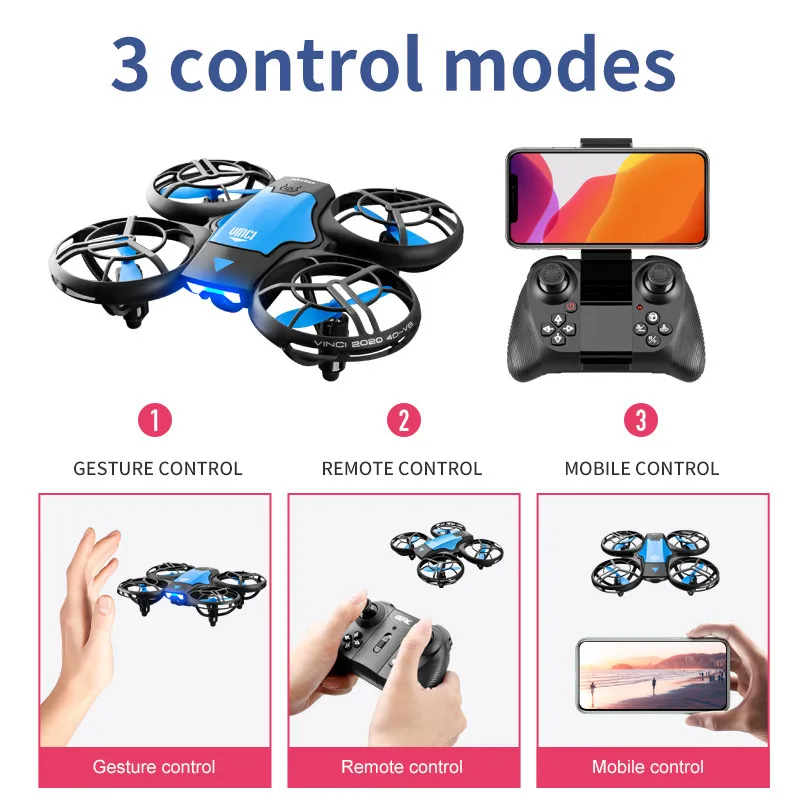 V8 New Mini Drone 4K Professio - Rc Helicopter Electric recension och pris