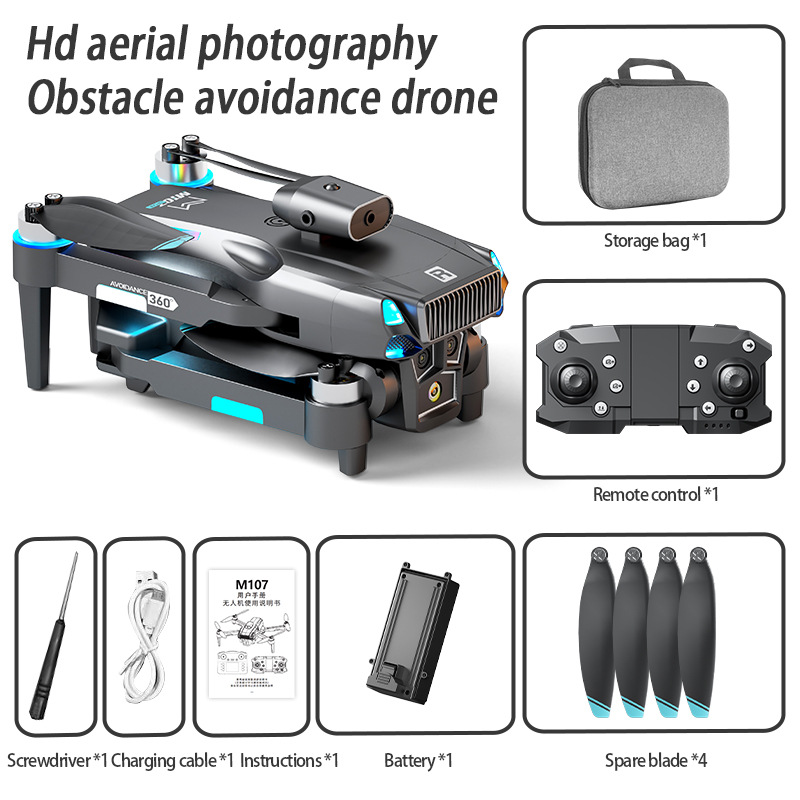 M107 Foldable RC Drone - Dual  - Rc Helicopter Battery recension och pris