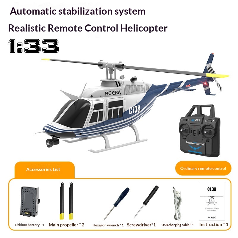 Rc Era C138 Bell 206 Rc Helico - Rc Helicopter Single Rotor recension och pris