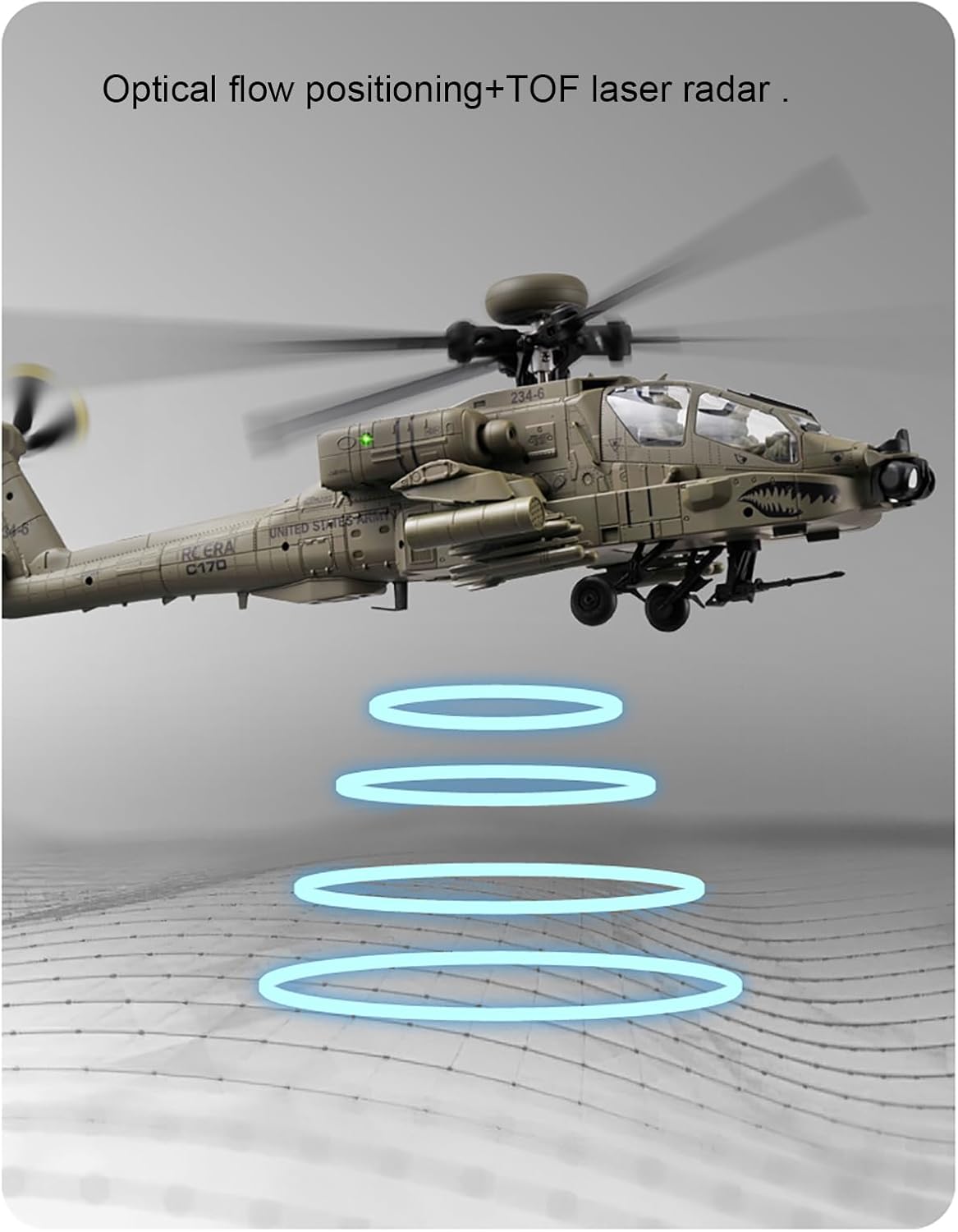 310MM 6CH C170 AH-64D Remote C - Rc Helicopter Large recension och pris