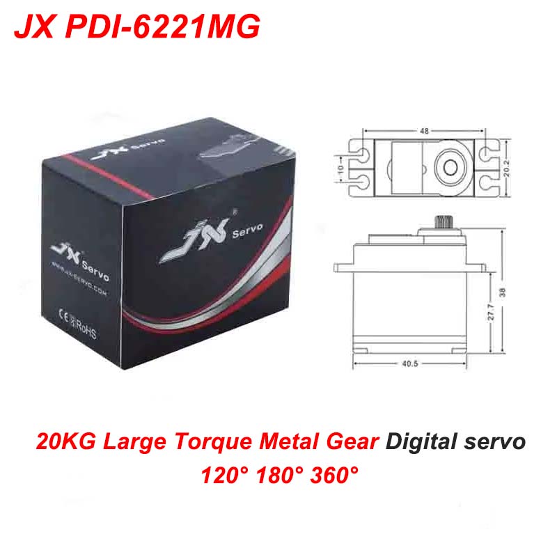 JX PDI-6221MG 20KG Large Torqu - Rc Helicopter Large recension och pris