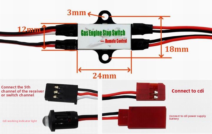 Gas Engine CDI Kill Switch for - Rc Helicopter Gas recension och pris