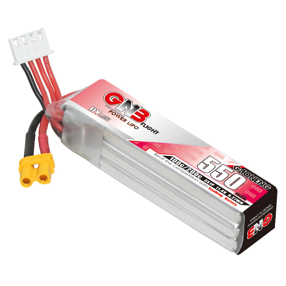GNB HV 11.4V 550mAh 100C/200C  - Rc Helicopter Parts recension och pris