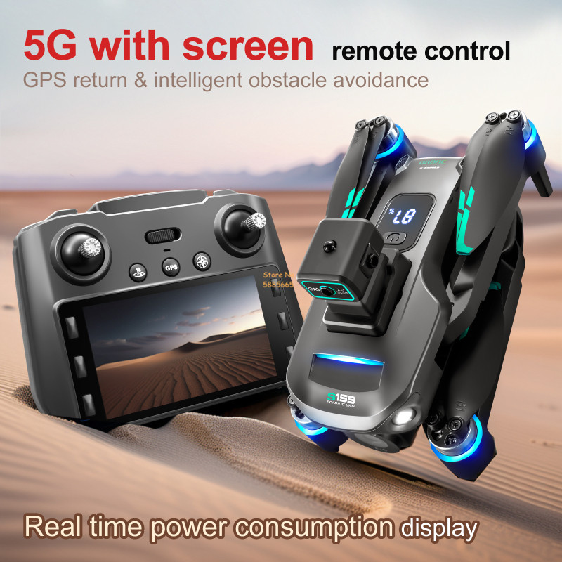 8K Dual Camera 5G WIFI FPV Rem - Rc Helicopter Case recension och pris