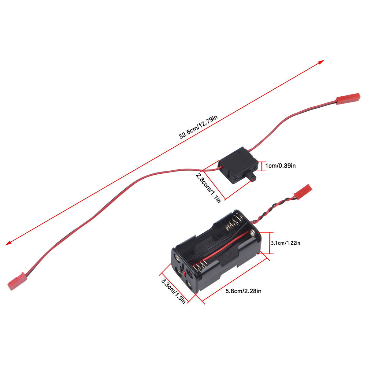 4 Cell AA Battery Container JS - Rc Helicopter Nitro recension och pris