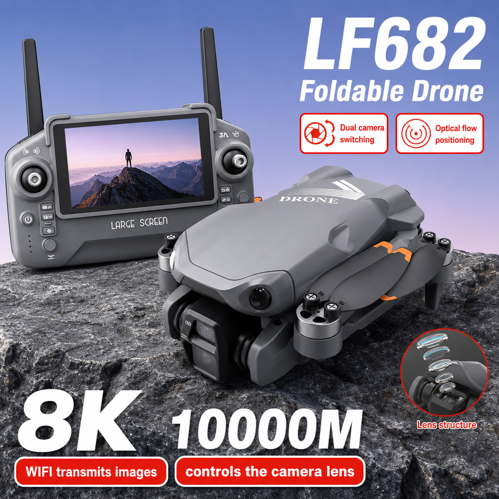 Aerial Photo LF682 Drone 8K HD - Rc Helicopter Charger recension och pris