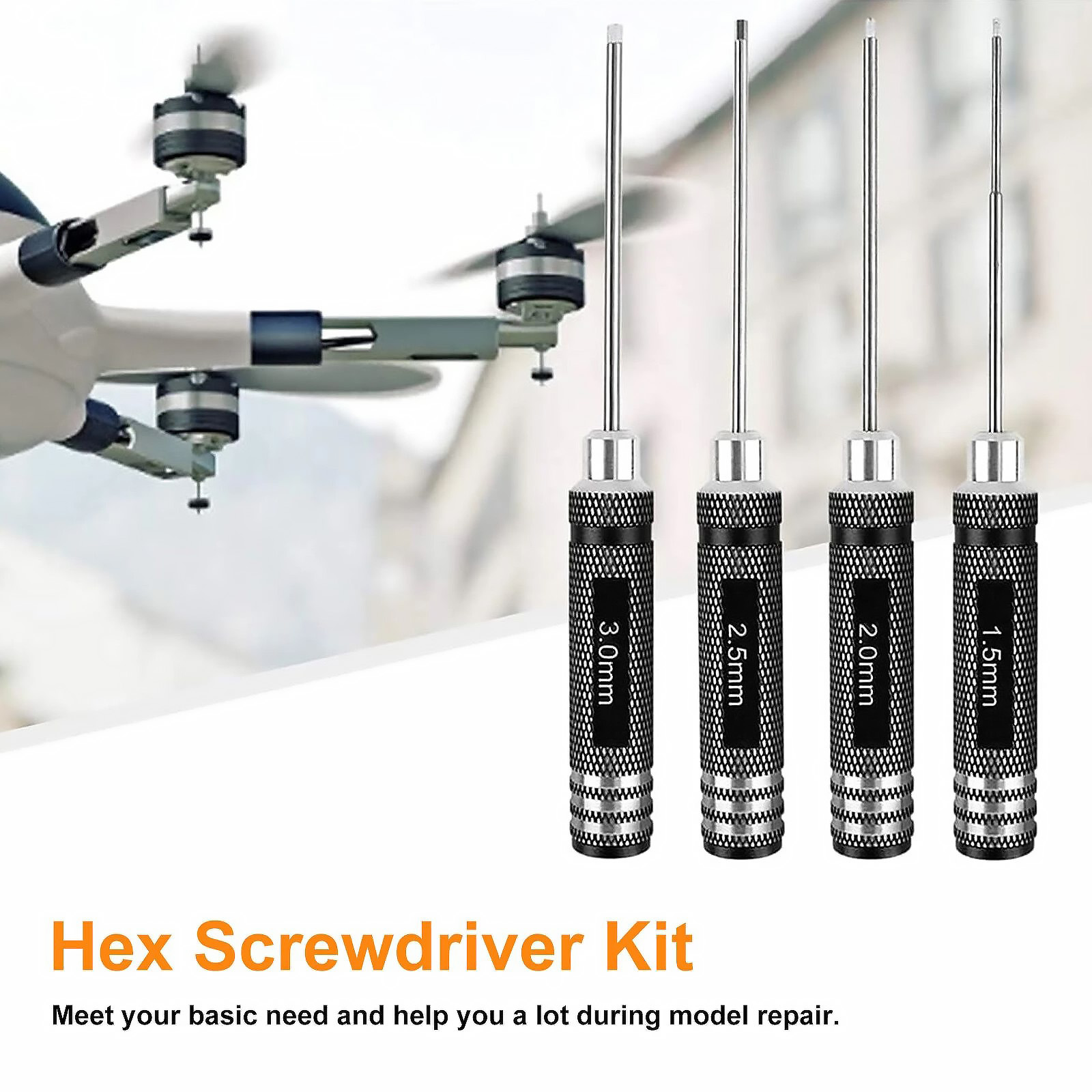 4Pcs/lot RC Tools Hex Nut Scre - Rc Helicopter Tool Kit recension och pris