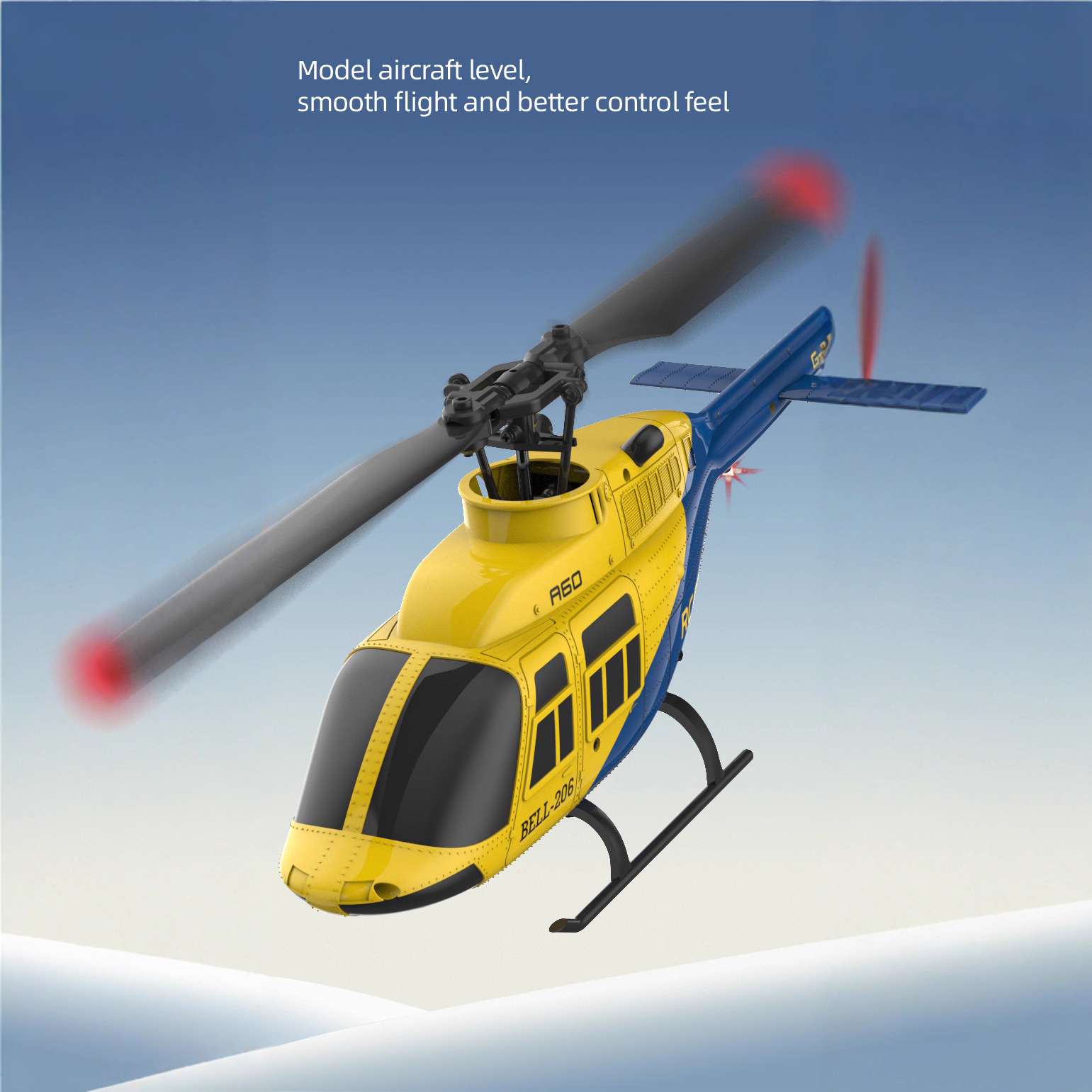 A60 1/42 Scale Bell 206 RC Hel - Rc Helicopter Single Rotor recension och pris