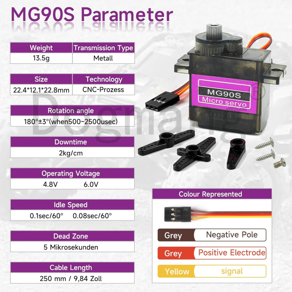 MG90S Servo 1/2/4/10/20/50 Pcs - Rc Helicopter Mini recension och pris