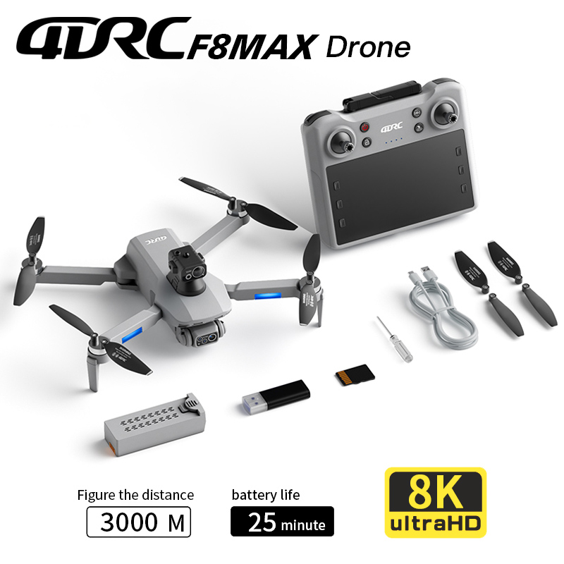 F8 MAX GPS Drone Professional  - Rc Helicopter Case recension och pris