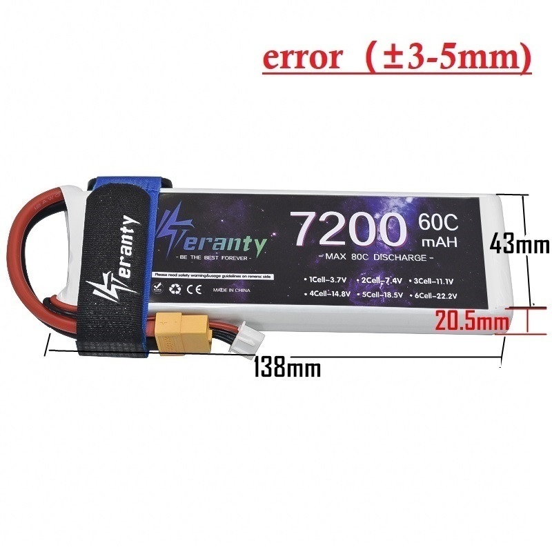 Upgrade 7200MAH 7.4V 60C LiPo  - Rc Helicopter Coaxial recension och pris