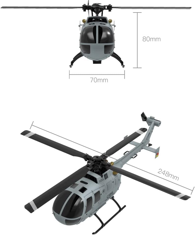 C186 Remote Control Helicopter - Rc Helicopter Single Rotor recension och pris