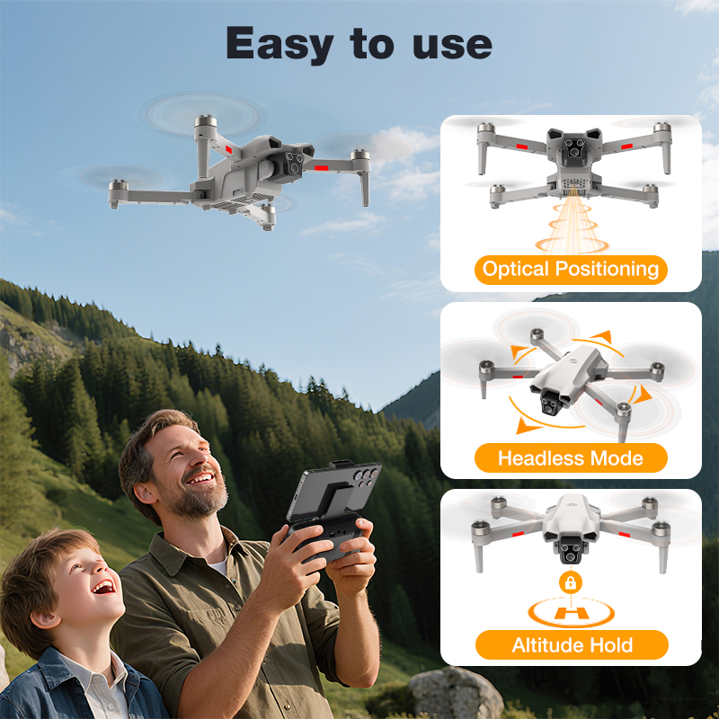 NEW Hot L017 Pro Drone Brushle - Rc Helicopter Case recension och pris