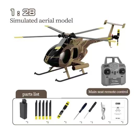 C189 MD500 RC Helicopter 1:28  - Rc Helicopter Gyro recension och pris